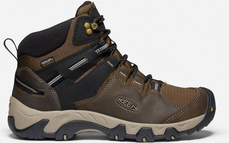 Keen Men's Waterproof Steens Leather Boot Size 11.5 In Canteen Black