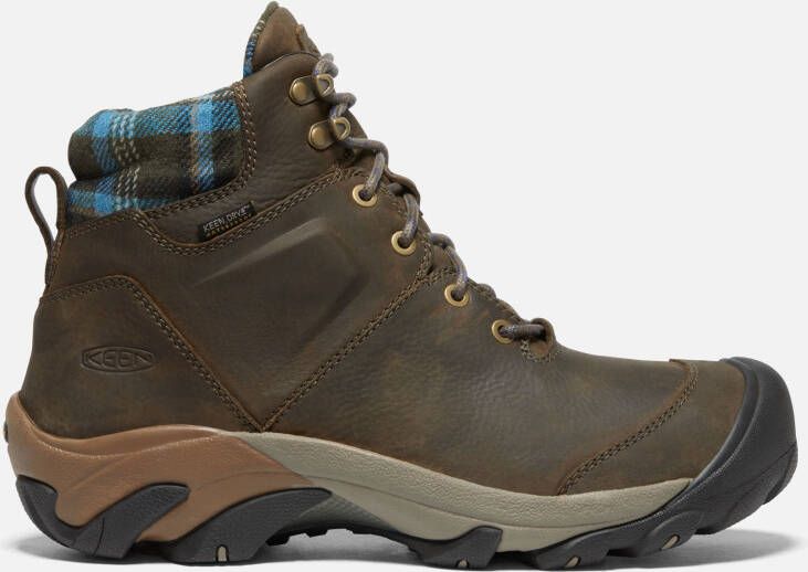 Keen Men's Waterproof Targhee II Winter Boot Size 11.5 In Canteen Green Plaid