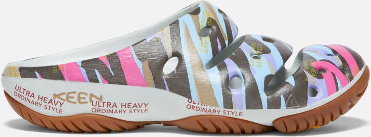 Keen Men's Yogui Artsfull Sandals Size 14 In Silver Birch Red Carpet