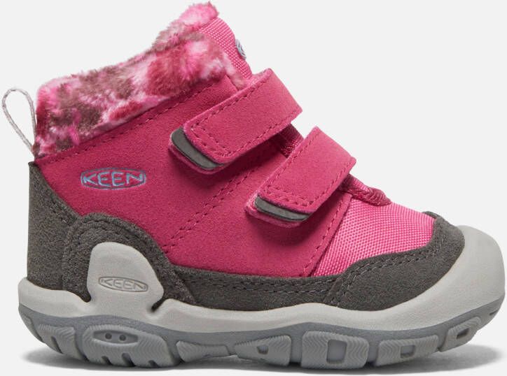 Keen Toddlers' Knotch Double Strap Chukka Shoes Size 4 In Fruit Dove Black