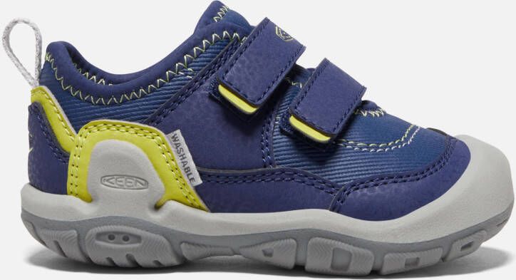 Keen Toddlers' Knotch Hollow Double Strap Sneaker Shoes Size 5 In Blue Depths Evening Primrose