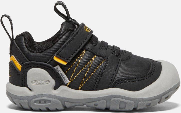 Keen Toddlers' Knotch Peak Sneaker Shoes Size 4 In Black Yellow