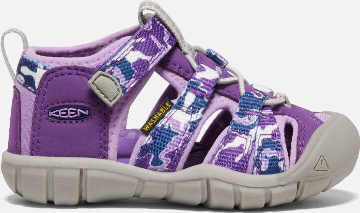 Keen Toddlers' Seacamp II CNX Sandals Size 4 In Camo Tillandsia Purple