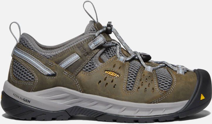 Keen Women's Atlanta Cool II ESD (Steel Toe) Shoes Size 5.5 Wide In Gargoyle Blue Fog