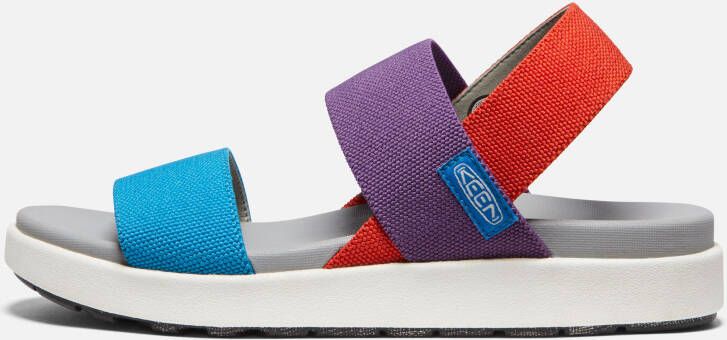 Keen Women's Elle Backstrap Sandals Size 10.5 In Charisma Red Clay Fjord Blue