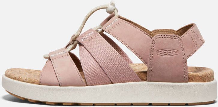 Keen Women's Elle Mixed Strap Sandals Size 10.5 In Fawn Birch