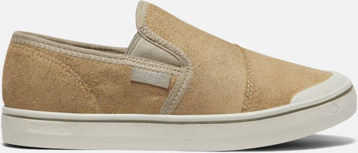 Keen Women's Elsa Harvest Leather Slip-On Shoes Size 10.5 In Beige Silver Birch