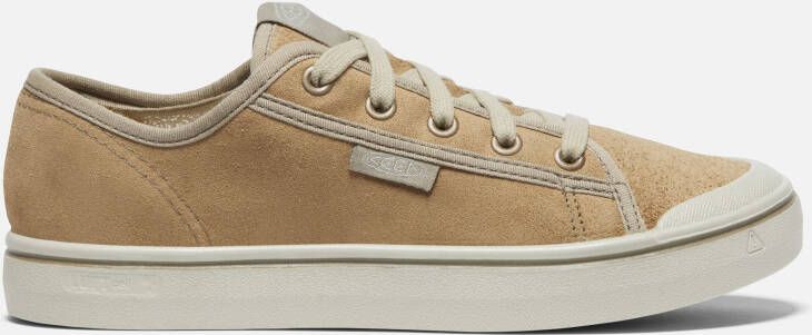Keen Women's Elsa Harvest Leather Sneaker Shoes Size 10.5 In Beige Silver Birch