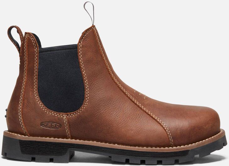 Keen Women's Seattle Romeo (Aluminum Toe) Boots Size 5.5 Wide In Gingerbread Black