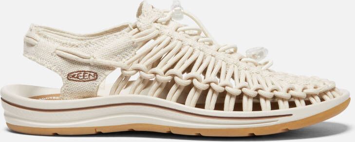 Keen Women's Uneek Canvas Sandals Size 10.5 In Natural Canvas Birch