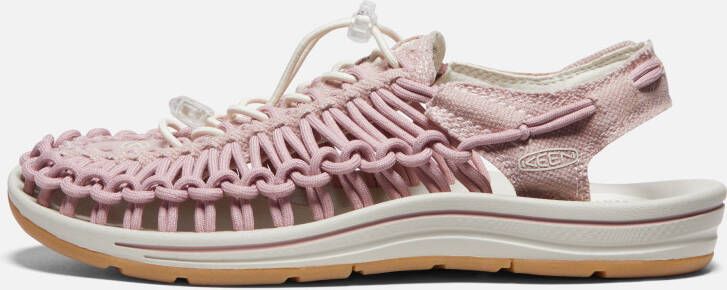 Keen Women's Uneek Canvas Sandals Size 10.5 In Fawn Birch