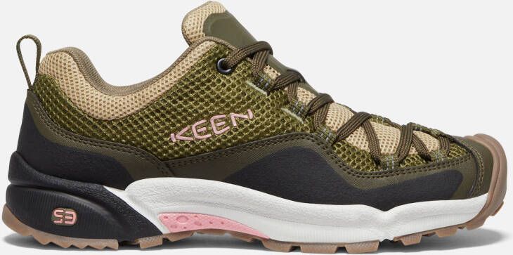 Keen Women's Wasatch Crest Vent Shoes Size 10.5 In Olive Drab Pink Icing