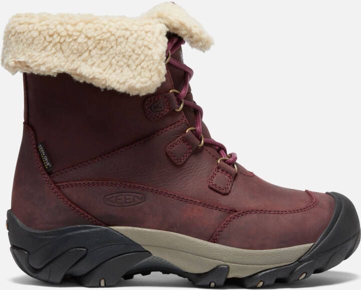 Keen Women's Waterproof Betty Short Boot Size 10.5 In Burgundy Brindle