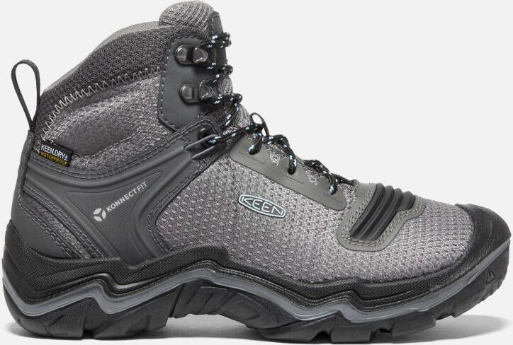 Keen Women's Waterproof Durand Evo Mid Boots Size 10.5 In Steel Grey Cloud Blue