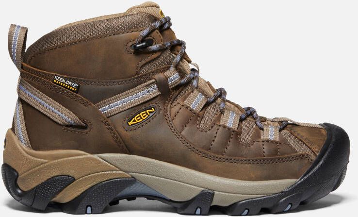 Keen Women's Waterproof Hiking Boots Targhee II Mid 10.5 Slate Black Flint Stone