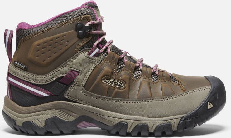Keen Women's Waterproof Hiking Boots Targhee III Mid 10.5 Weiss Boysenberry