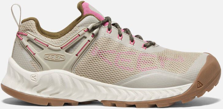 Keen Women's Waterproof Nxis Evo Shoe Size 10.5 In Plaza Taupe Ibis Rose