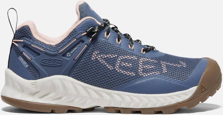 Keen Women's Waterproof Nxis Evo Shoe Size 10.5 In Vintage Indigo Peachy