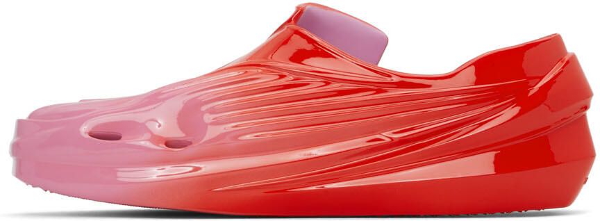 1017 ALYX 9SM Red & Pink Mono Slip-On Sneakers - Picture 3