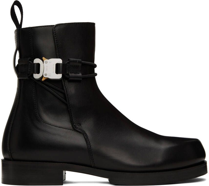 1017 ALYX 9SM Black Buckle Chelsea Boots - Picture 6