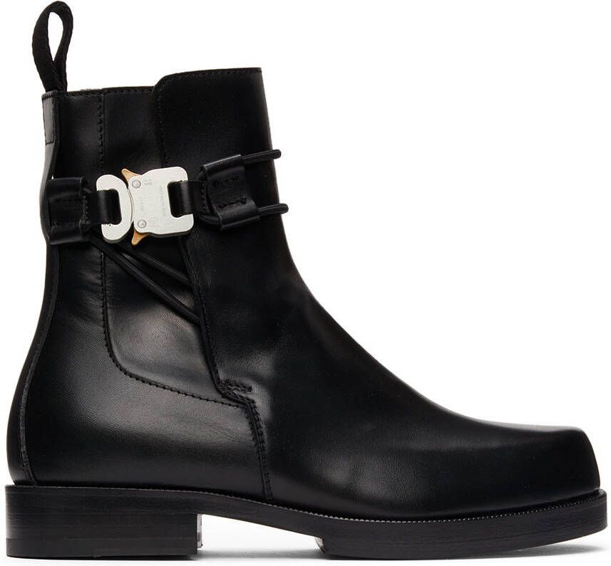 1017 ALYX 9SM Black Buckle Chelsea Boots - Picture 5