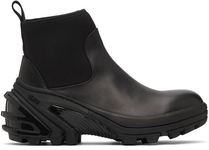 1017 ALYX 9SM Black Leather Chelsea Boots - Picture 5