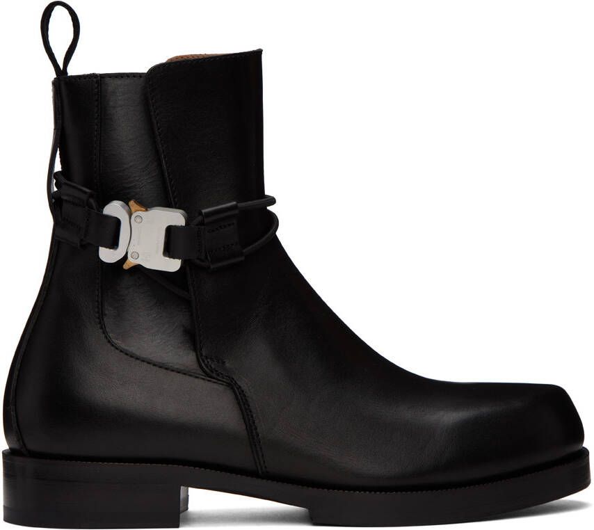1017 ALYX 9SM Black Low Buckle Boots - Picture 5