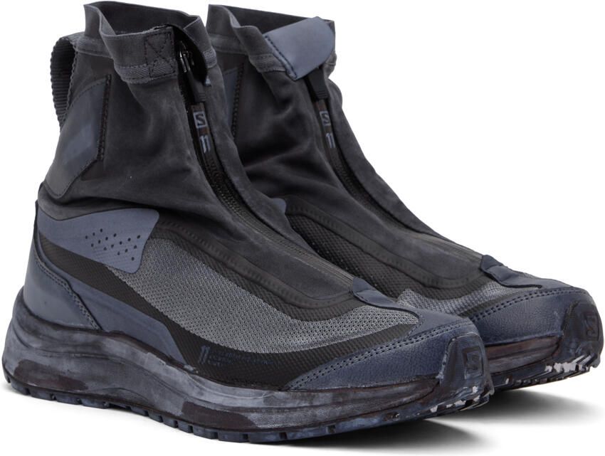 11 by Boris Bidjan Saberi Black & Navy Salomon Edition Bamba 2 GTX High Sneakers - Picture 2