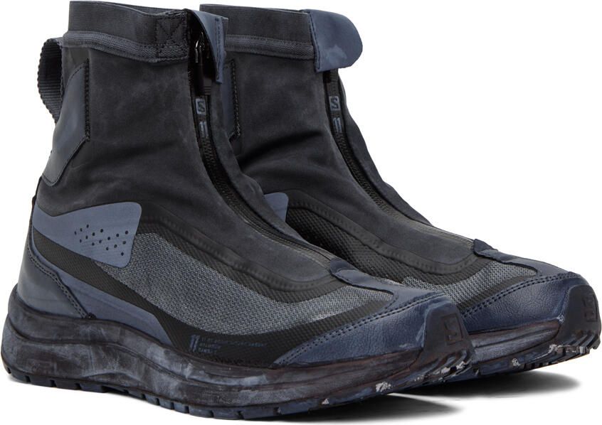 11 by Boris Bidjan Saberi Black Salomon Edition Bamba 2 High Sneakers - Picture 2