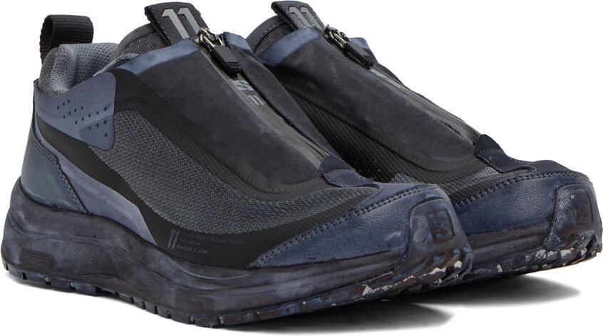 11 by Boris Bidjan Saberi Black Salomon Edition Bamba 2 Low Sneakers - Picture 2