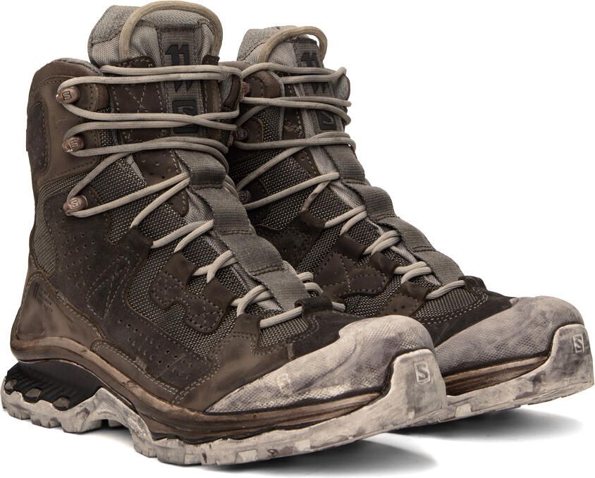 11 by Boris Bidjan Saberi Brown & Gray Salomon Edition Boot2 GTX Boots - Picture 3