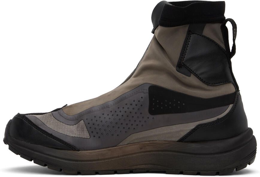 11 by Boris Bidjan Saberi Brown Salomon Edition Bamba 2 GTX High Sneakers - Picture 3