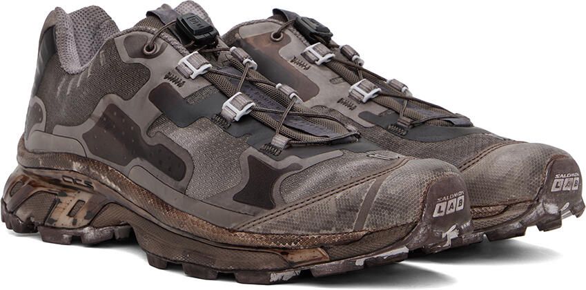 11 by Boris Bidjan Saberi Brown Salomon Edition Bamba 5 Sneakers - Picture 2