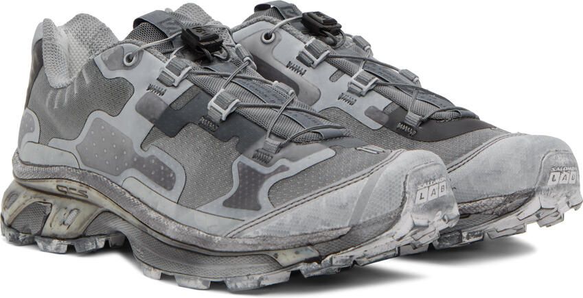 11 by Boris Bidjan Saberi Gray Salomon Edition Bamba 5 Sneakers - Picture 2