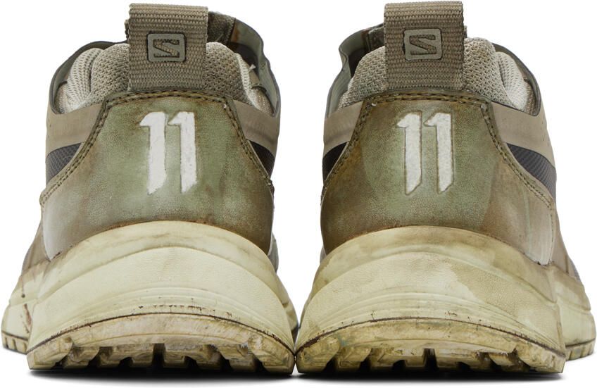 11 by Boris Bidjan Saberi Green Salomon Edition Bamba 2 Low Sneakers - Picture 4