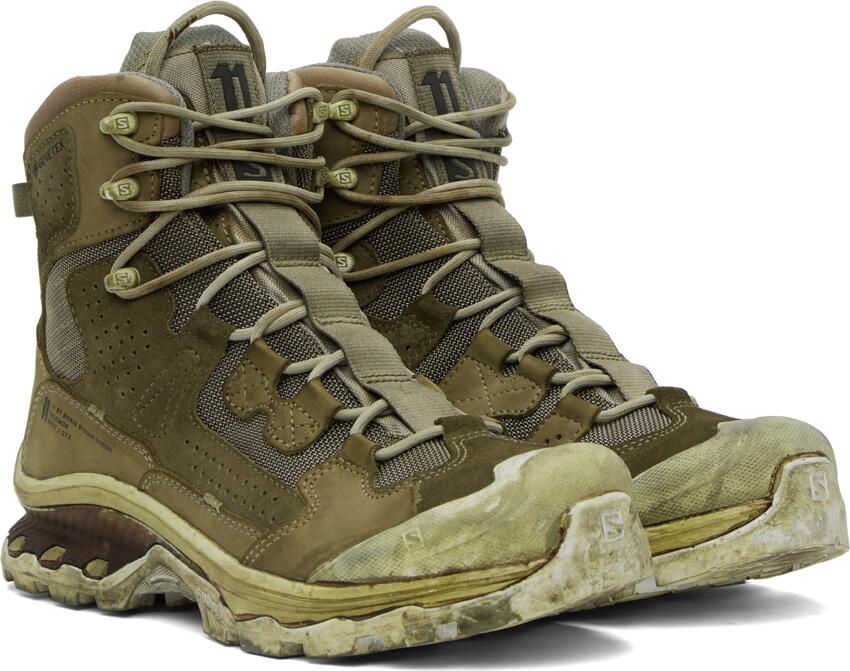 11 by Boris Bidjan Saberi Khaki Salomon Edition 2 GTX Boots - Picture 2