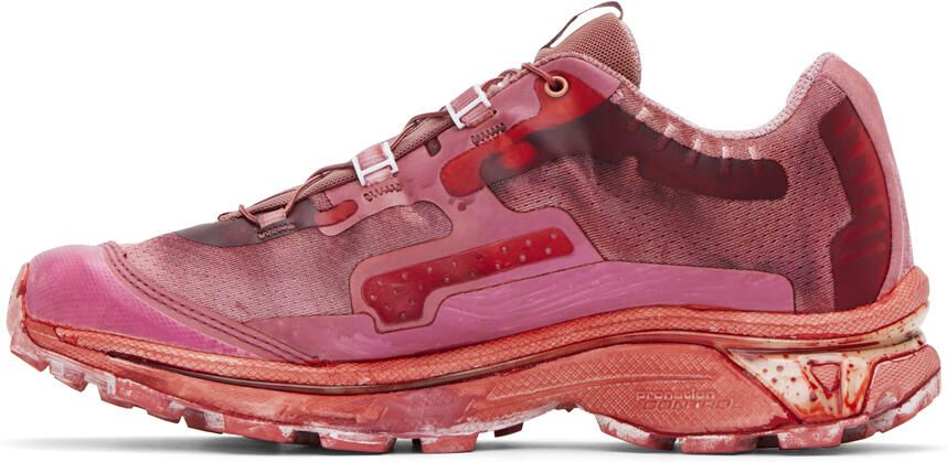 11 by Boris Bidjan Saberi Pink & Red Salomon Edition Bamba 5 Sneakers - Picture 3