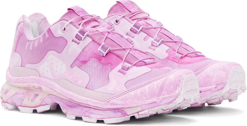 11 by Boris Bidjan Saberi Pink Salomon Edition Bamba 5 Sneakers - Picture 2