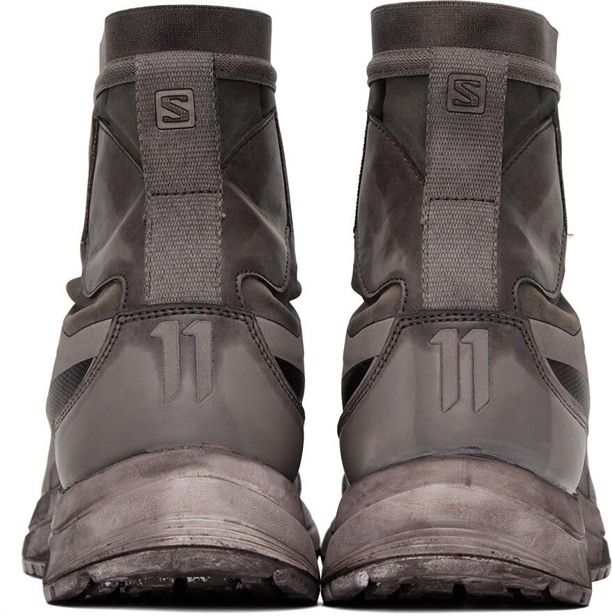 11 by Boris Bidjan Saberi Taupe Salomon Edition Bamba 2 High Sneakers