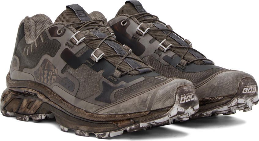 11 by Boris Bidjan Saberi Taupe Salomon Edition Bamba 5 Sneakers - Picture 2