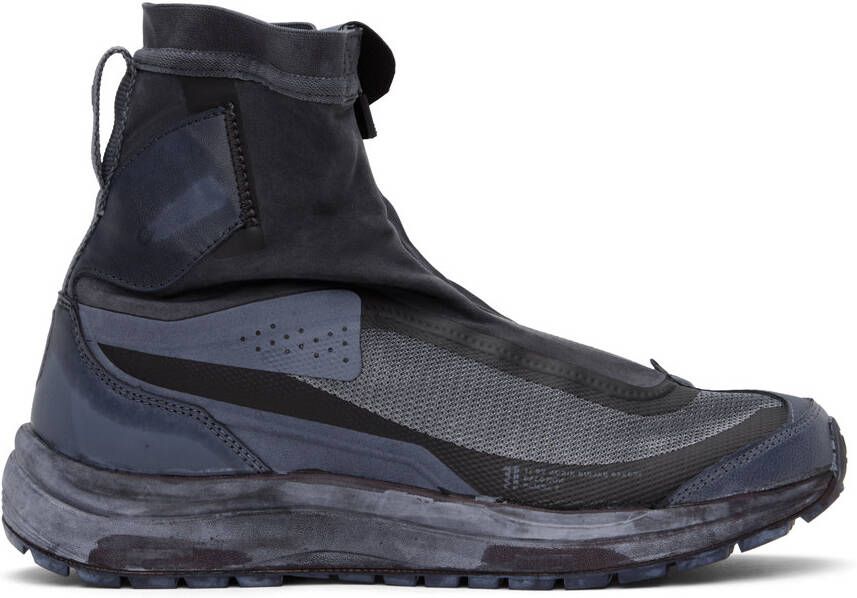 11 by Boris Bidjan Saberi Black & Navy Salomon Edition Bamba 2 GTX High Sneakers - Picture 5