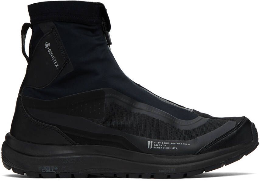 11 by Boris Bidjan Saberi Black Salomon Edition Bamba 2 High Sneakers - Picture 5