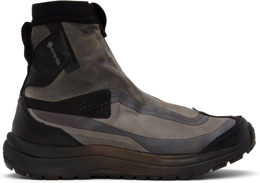 11 by Boris Bidjan Saberi Brown Salomon Edition Bamba 2 GTX High Sneakers - Picture 5