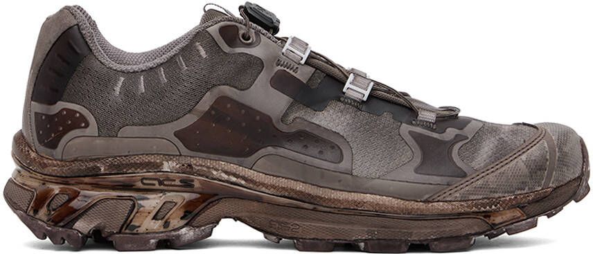 11 by Boris Bidjan Saberi Brown Salomon Edition Bamba 5 Sneakers - Picture 5