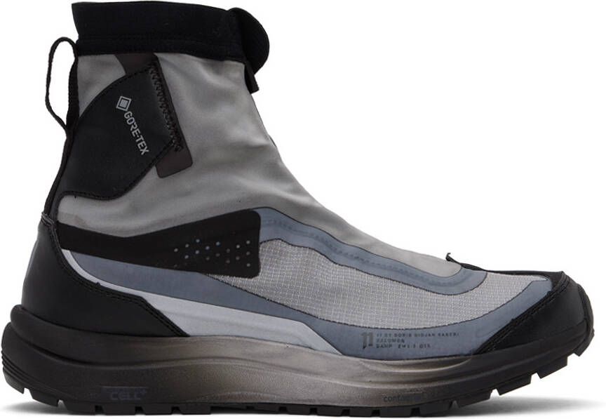 11 by Boris Bidjan Saberi Gray & Black Salomon Edition Bamba 2 GTX High Sneakers - Picture 5