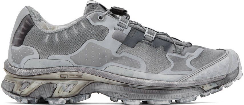 11 by Boris Bidjan Saberi Gray Salomon Edition Bamba 5 Sneakers - Picture 4