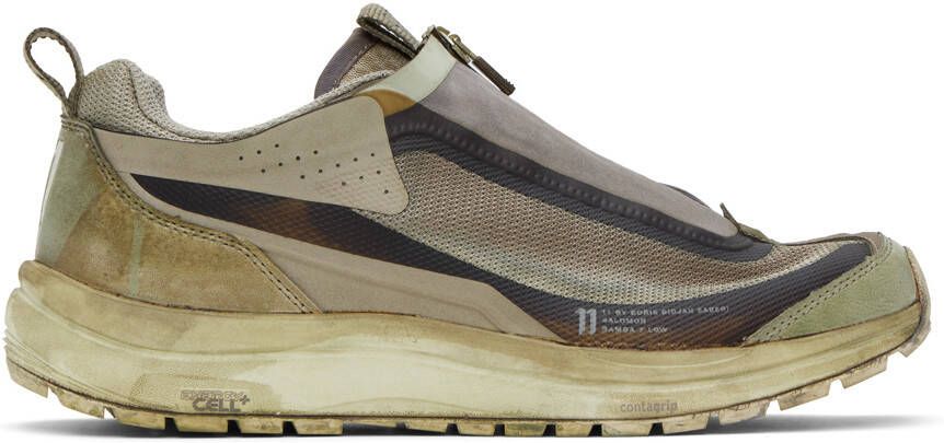 11 by Boris Bidjan Saberi Green Salomon Edition Bamba 2 Low Sneakers - Picture 2