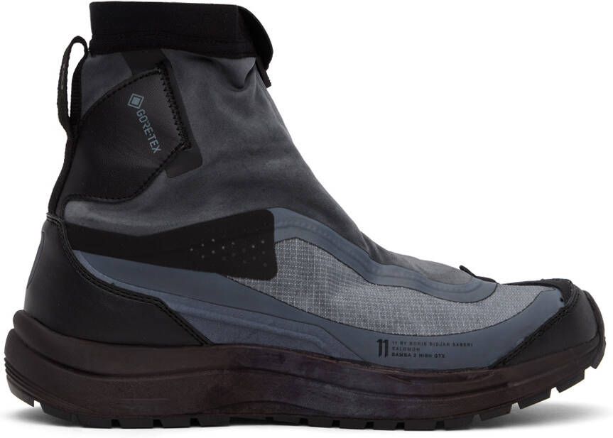 11 by Boris Bidjan Saberi Navy Salomon Edition Bamba 2 GTX High Sneakers - Picture 2