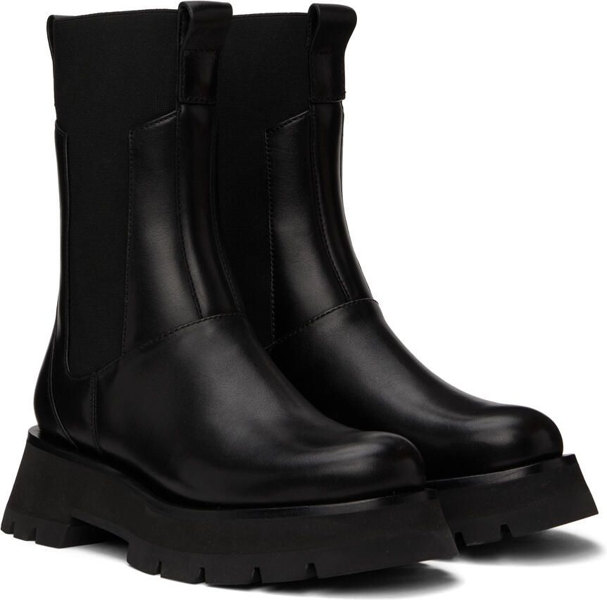3.1 Phillip Lim Black Kate Combat Boots - Picture 2