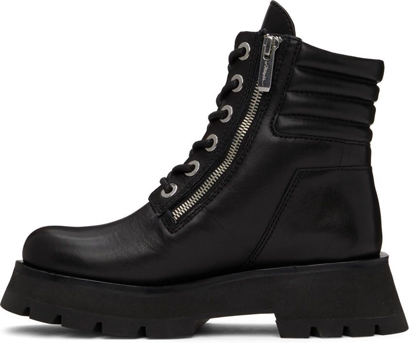 3.1 Phillip Lim Black Kate Double-Zip Boots - Picture 3